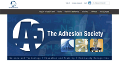 Desktop Screenshot of adhesionsociety.org